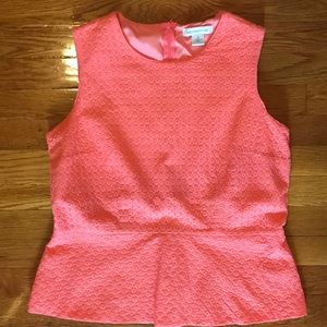 Liz Claiborne Pink Peplum Top